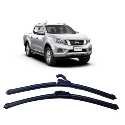 Par Palhetas Limpador De Parabrisa Dianteiro Nissan Frontier 2007 Até 2017