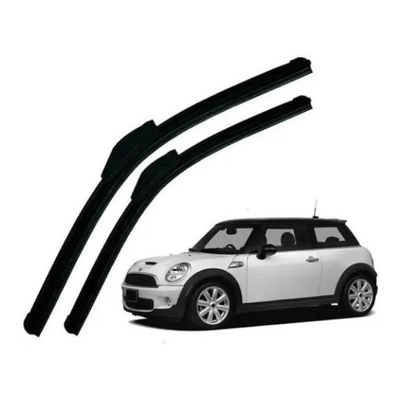 Par Palhetas Limpador De Parabrisa Dianteiro Para Mini One / Cooper / Cooper S 2001 2002 2003 2004 2005 2006 2007 2008 2009 2010 2011 2012 2013