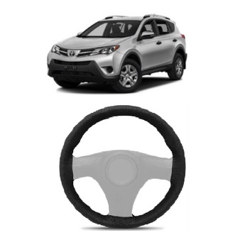 Capa de Volante Preta Para RAV4 2006, 2007, 2008, 2009, 2010, 2011, 2012