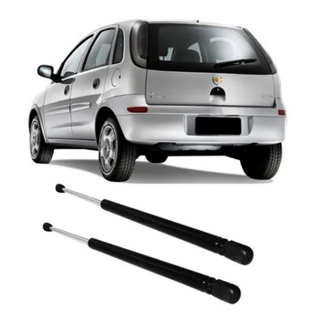 Par Amortecedor de Porta Malas Para Tampa Traseira Corsa Hatch 2002 Até 2012