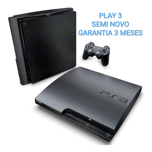 Playstation 3 Desbl. Com Jogos Semi Novo Play 3