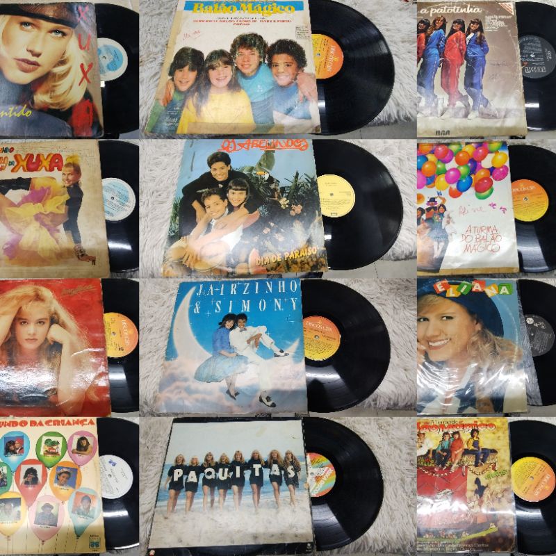 lp discos vinil axe reggae rock criança infantil pop sertanejo modão raiz dance xuxa sandy raul