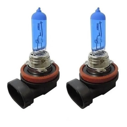 Par Lampada Super Branca H11 8500k Efeito Xenon Branco Frio
