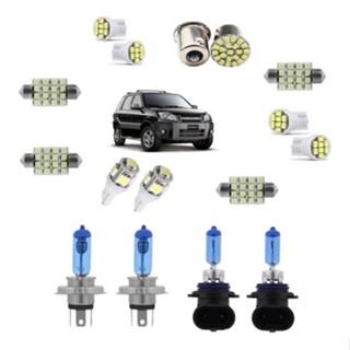 Kit Lampada Super Branca Farol / Milha + Led