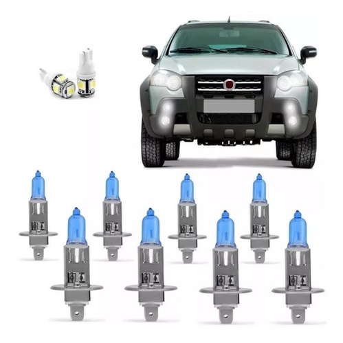 Lampadas Palio Weekend Strada Adventure Locker Super Brancas Branco Frio em Oferta na Shopee