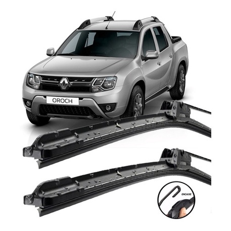 Palhetas Limpador De Parabrisa Silicone Renault Oroch