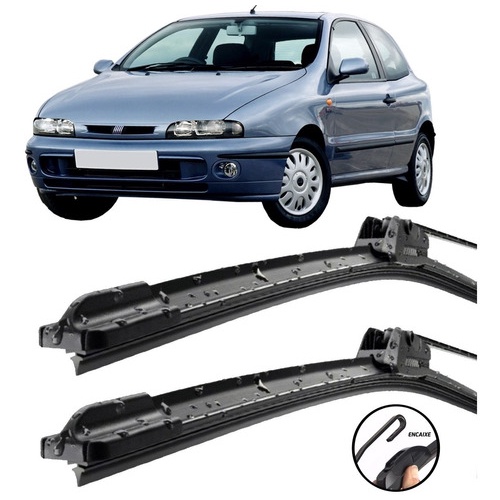 Palhetas Limpador Para-brisa Silicone Fiat Brava 1999 00 01 02 03