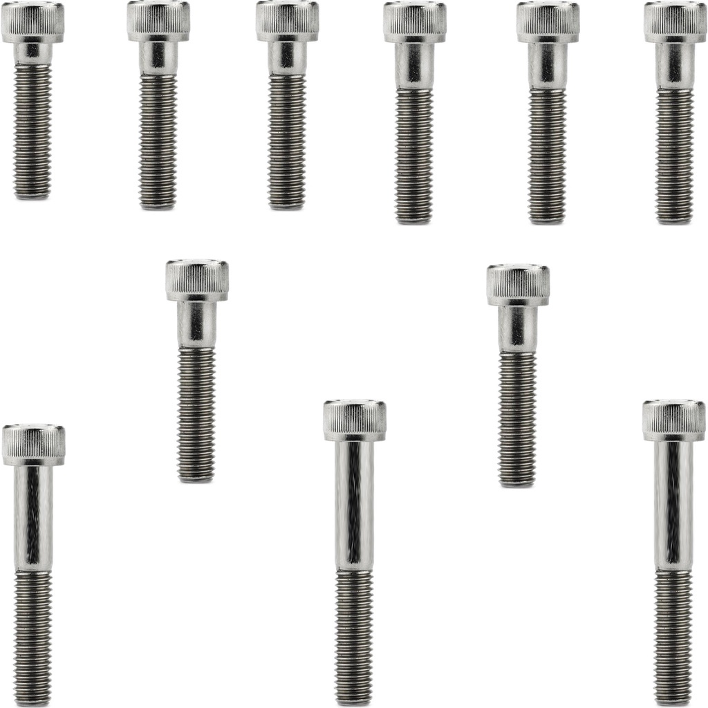 Kit parafusos inox tampa motor lateral esquerda+direita C100 Biz 100 Biz100 1998 a 2005 Biz 100 Biz100 antiga Pop 100 Pop100 2007 a 2015