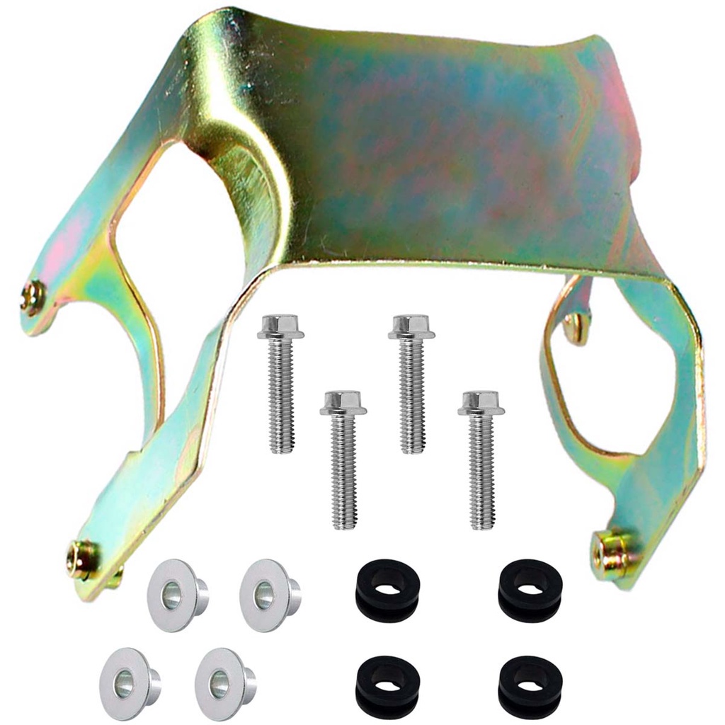 Suporte do paralama dianteiro CG 150 CG150 Titan Sport 2004 a 2008 aranha com parafusos coxim e bucha de fixação