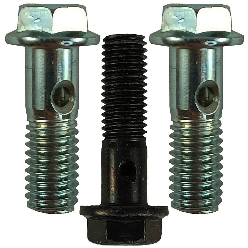 Kit parafusos tubo duto de óleo tampa lateral CBX 250 CBX250 Twister250 XR 250 XR250 Tornado CB 300 CB300 XRE 300 XRE300 (com furo) parafuso do retorno