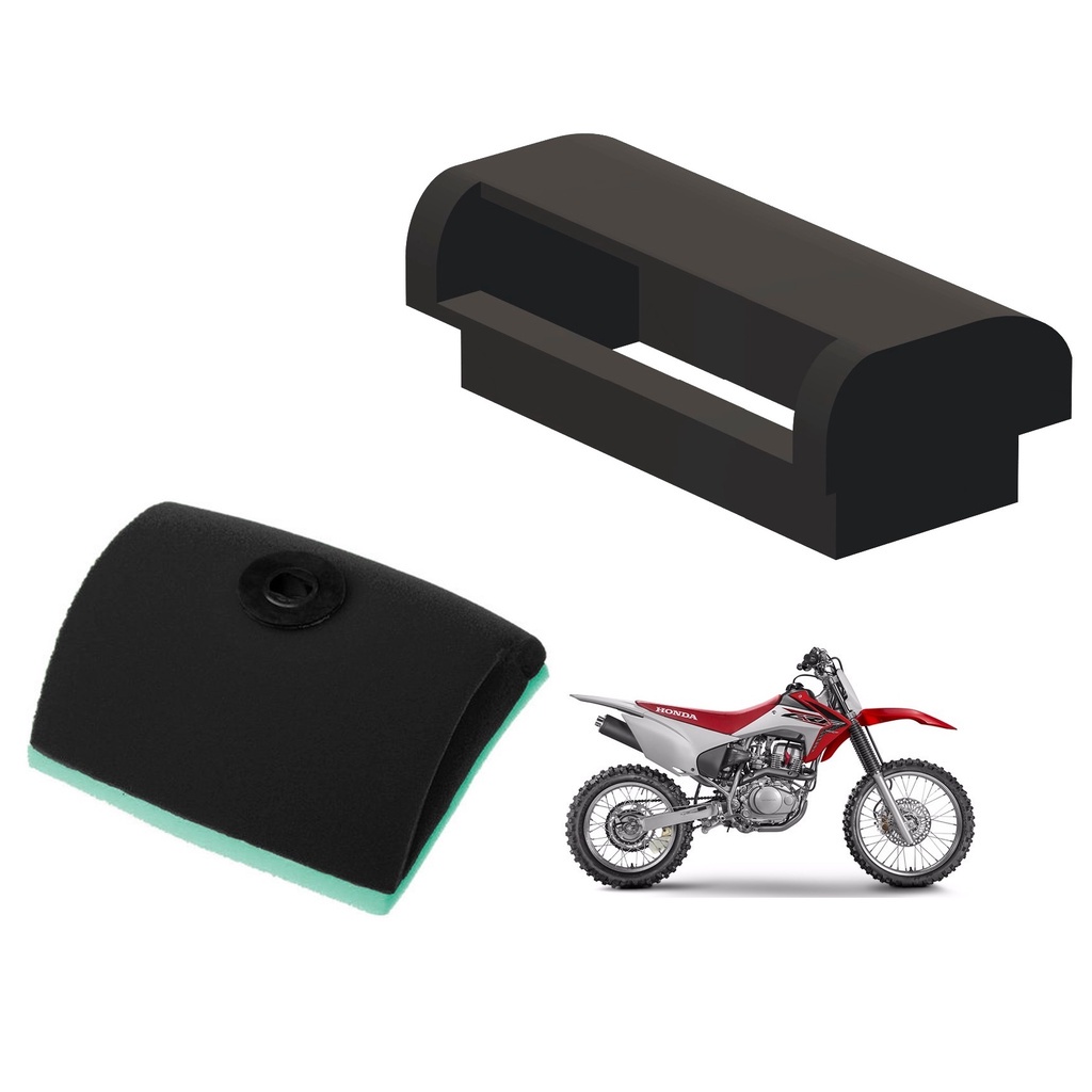 Protetor de bocal do filtro de ar com elemento filtro CRF 150 CRF150 CRF 150F CRF150F CRF 230 CRF230 CRF 230F CRF 230 CRF 230F CRF230F CRF150F CRF 230 CRF 230F CRF230F Honda