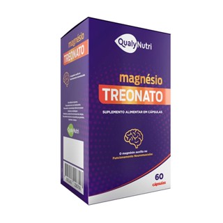 Magnésio Treonato 500mg ( Nutreonato) 60 Cáps Original Qualynutri