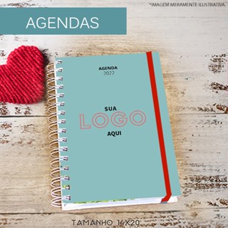 Agenda personalizada com nome ou logo 2024 logomarca minha logo empresa