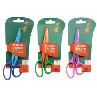 Tesoura Escolar De Picotar Leo & Leo em Oferta na Shopee