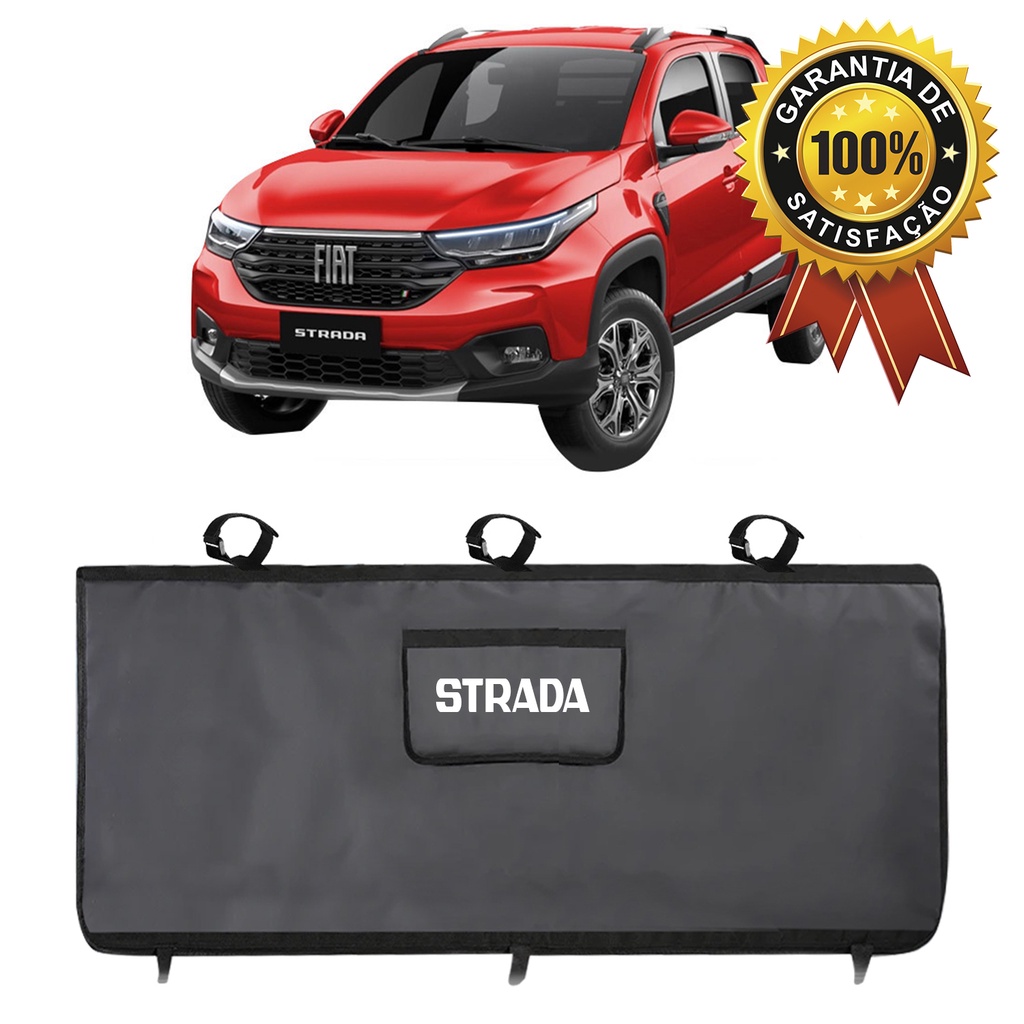 Transbike Para Fiat Strada Caminhonete Truk Pady Anti Risco Pro Fixado Com Fitas