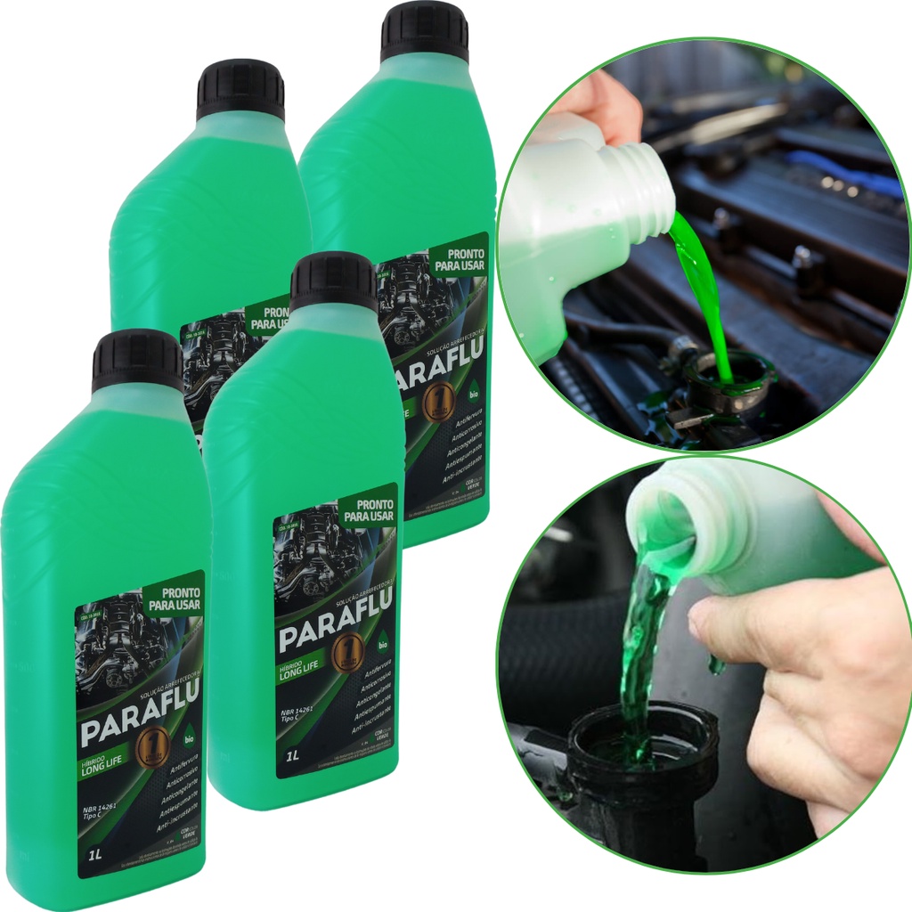 Aditivo Para Radiador Pronto Uso Paraflu 4L Long Life Verde em Oferta na Shopee