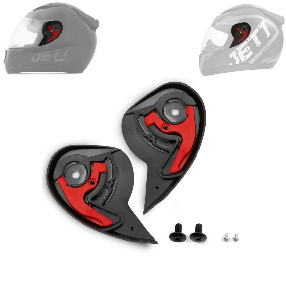 Kit Reparo Lateral Completo Capacete Jett Evo Qualidade Tork