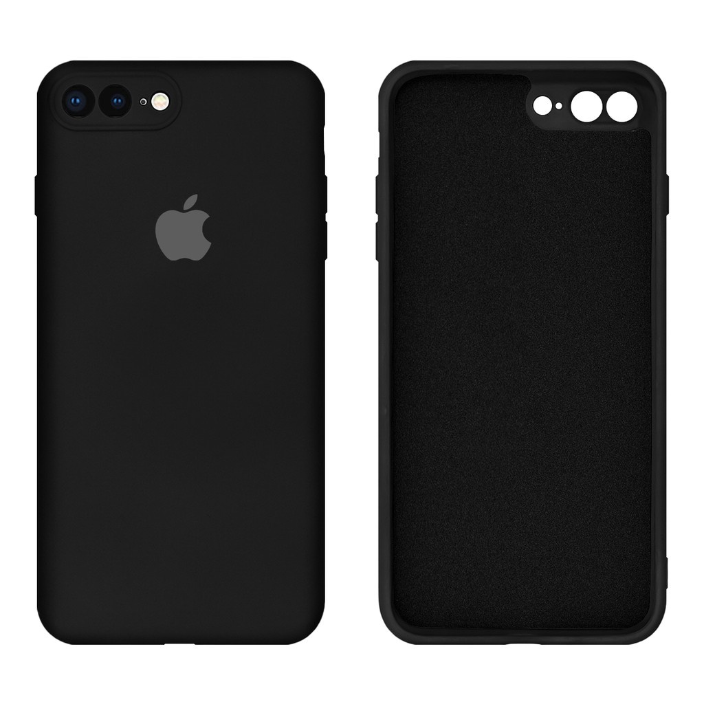 Capinha para iPhone 7 Plus e iPhone 8 Plus com Proteção na Câmera em Silicone com Interior Aveludado