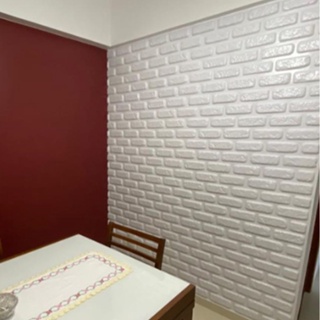 Kit 2 Placas Revestimento Auto Adesivo Tijolinho 50cm X 50cm em Oferta na Shopee