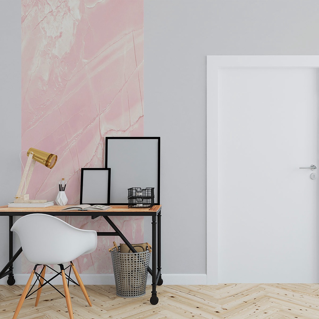 Papel de Parede Painel 3D Mármore Rosa Carrara 1M Auto Colante Lavável Revestimento Brilhoso em Oferta na Shopee