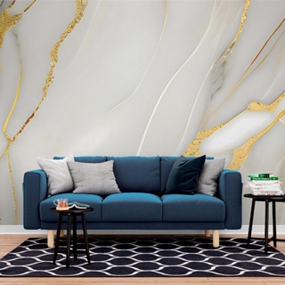 Papel de Parede Painel 3D Mármore Branco Dourado 2,5M Revestimento Auto Colante Brilho Marmorizado em Oferta na Shopee