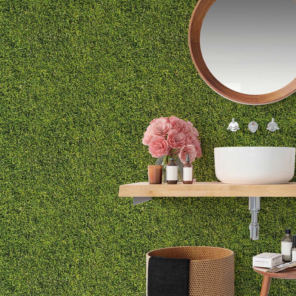 Papel de Parede 3M Adesivo Grama verde Paisagem 3D Tropical Estilo Painel Auto Colante em Oferta na Shopee