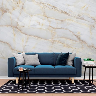 Papel de Parede Painel 3D Mármore Calacata com Bege 2,5M Revestimento Autocolante Brilho Marmorizado em Oferta na Shopee