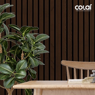 Papel De Parede 3M Ripas De Madeira Escura Auto Colante Adesivo Tipo Ripado Amadeirado Marrom 3D em Oferta na Shopee