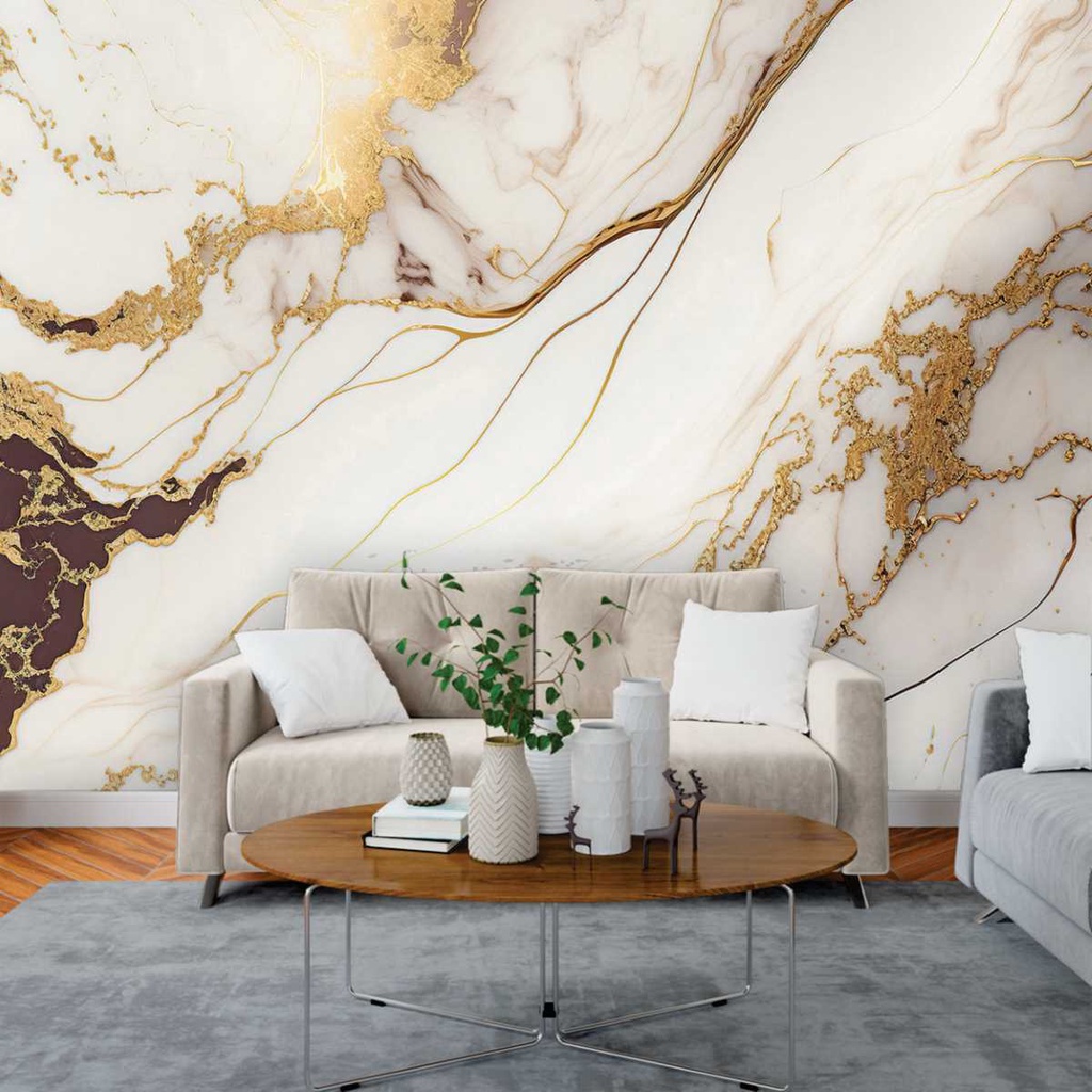 Papel de Parede Painel 3D Mármore Branco 3M Brilho Viníl  Revestimento Pedra Requinte Auto Colante em Oferta na Shopee