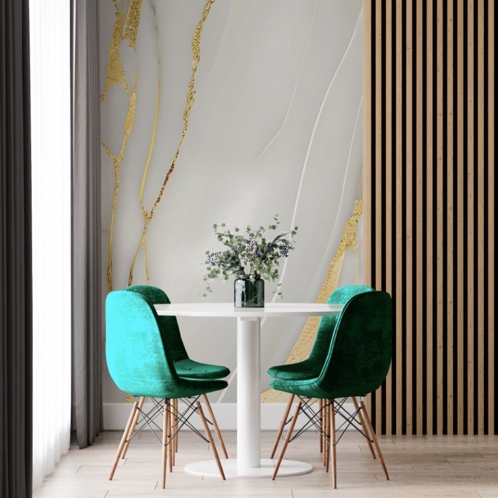 Papel de Parede Painel 3D Mármore Branco Dourado 2M Revestimento Auto Colante Brilho Marmorizado em Oferta na Shopee