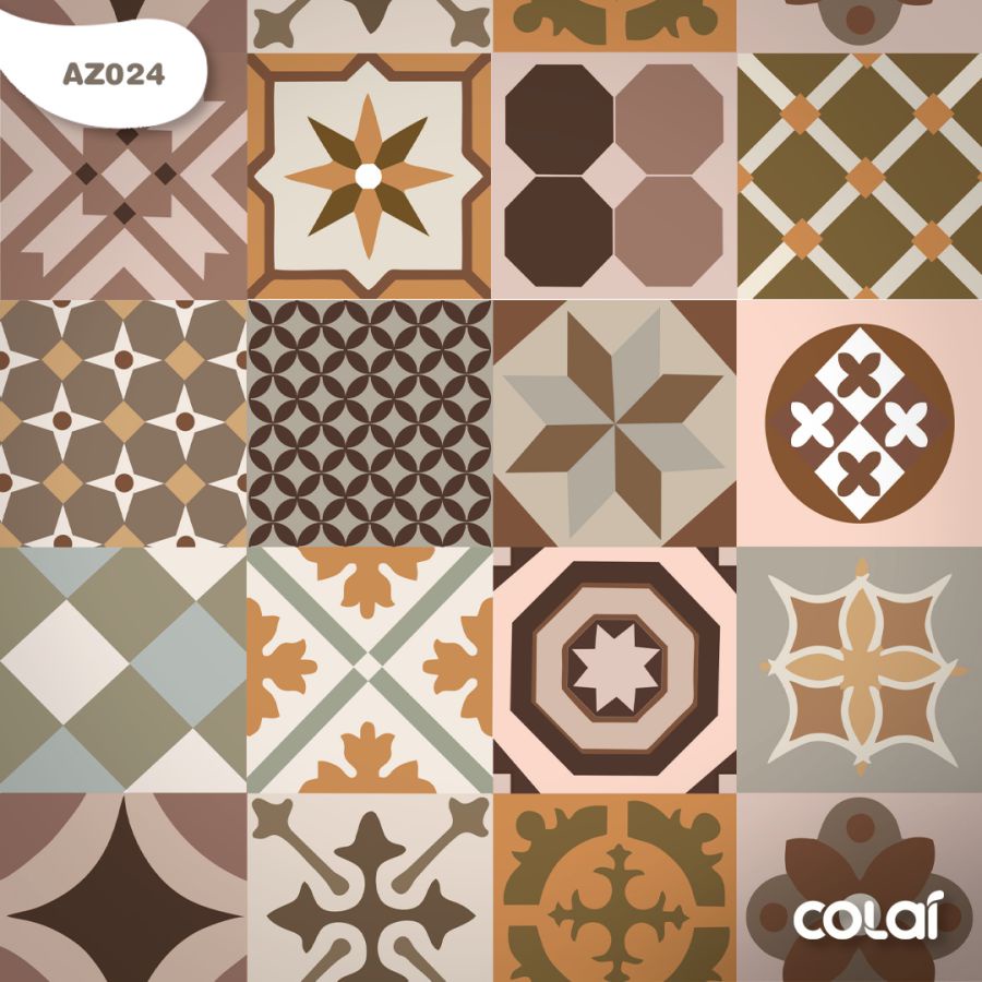 Papel De Parede Cozinha Azulejo Português 3M Lavável Auto Adesivo Marrom Geométrico para Banheiro em Oferta na Shopee