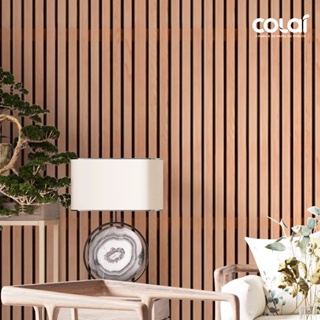 Papel de Parede Adesivo Ripado Madeira Clara 3D Autocolante Ripa amadeirada Sala Quarto 3m em Oferta na Shopee