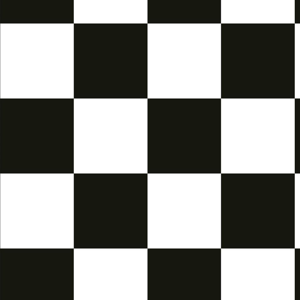 Papel de Parede Lavável Xadrez Gigante Preto e Branco 3m em Oferta na Shopee