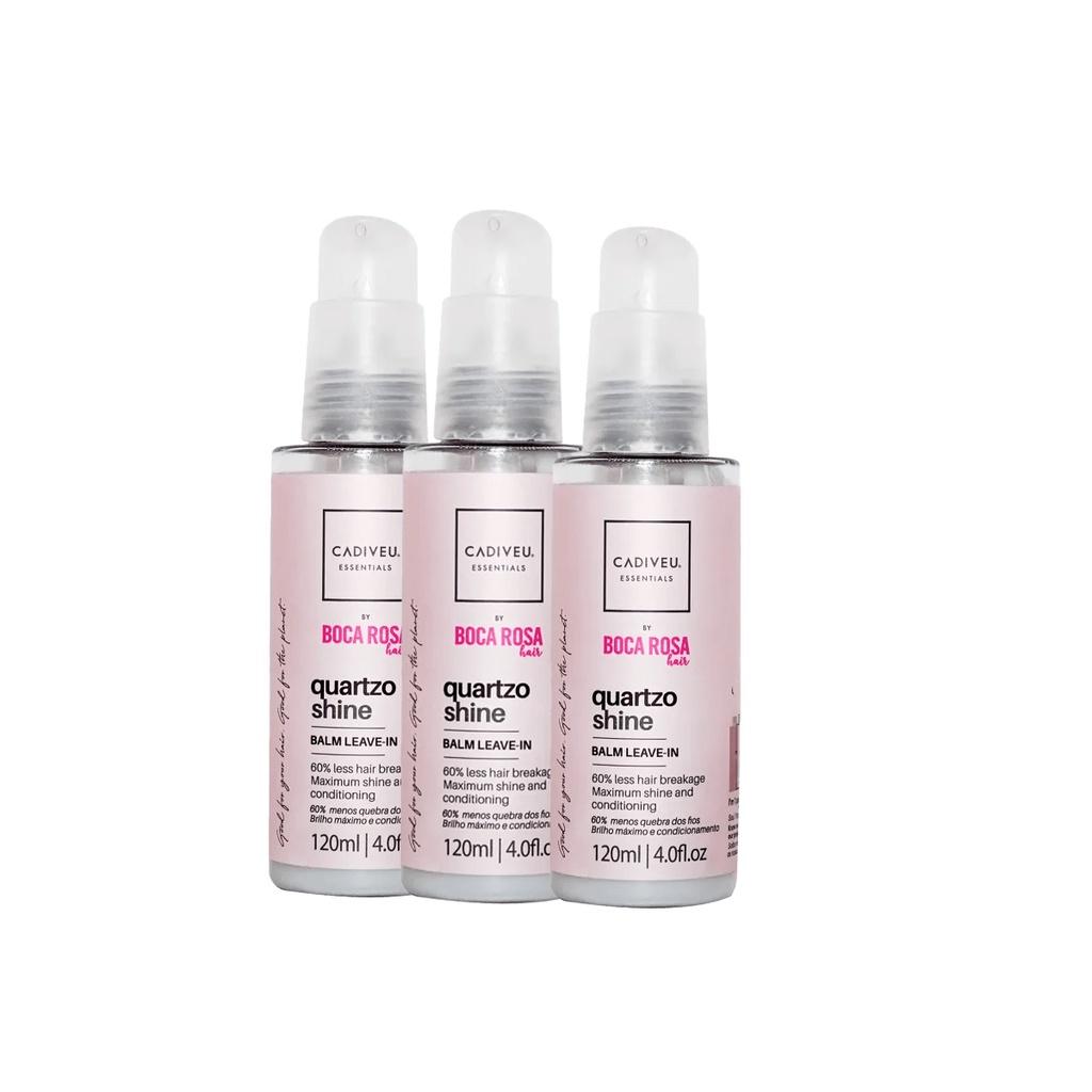 Kit 3 Balm Leave-in Boca Rosa 125ml - Cadiveu