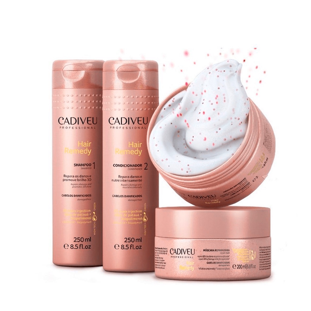 Kit Cadiveu Professional Hair Remedy Reparador (3 Produtos) — imagem 2 de 2
