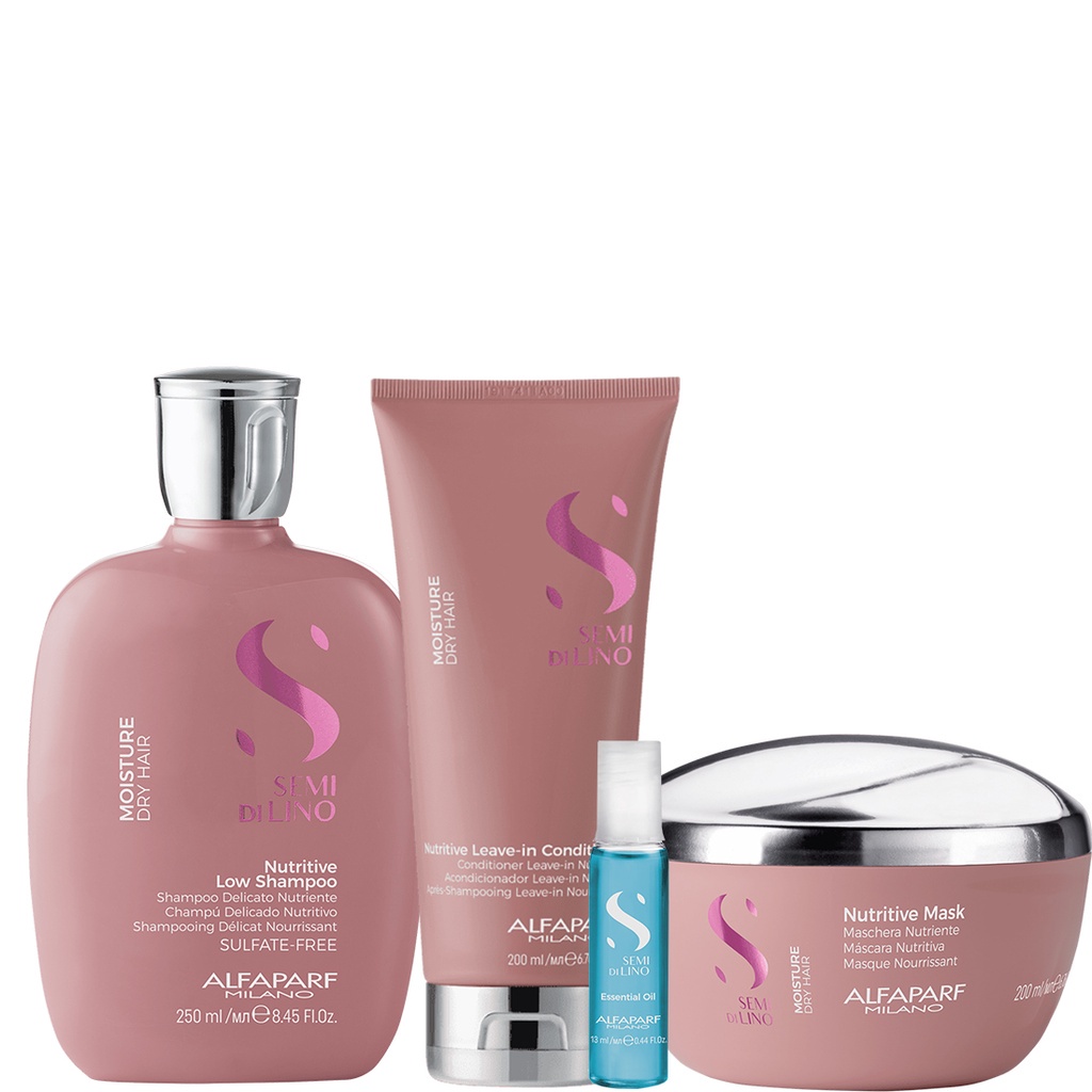 Kit Moisture Shampoo, Condi, Máscara e Ampola - Alfaparf