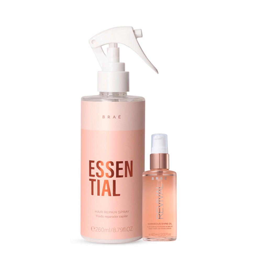 Kit Leave-in Essential e Shine Oil - BRAÉ
