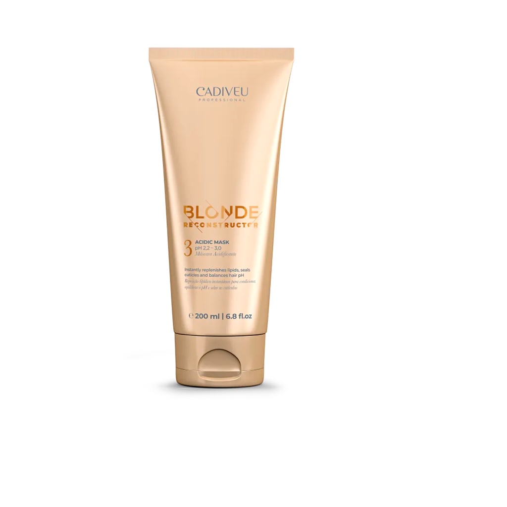 Máscara Acidificante Blonde Reconstructor 200ml - Cadiveu em Oferta na Shopee