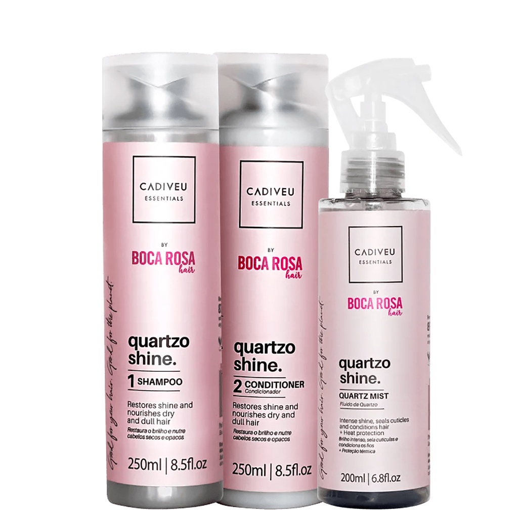 Kit Shampoo Condicionador e Leave-in by Boca Rosa - Cadiveu