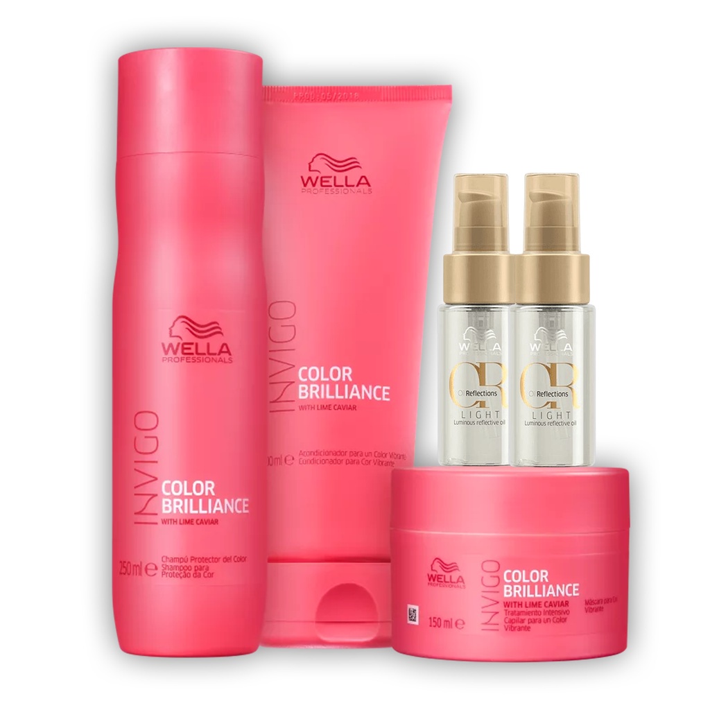 Kit Briliance Shampoo, Condicionador, Máscara e 2 Óleos Ligh em Oferta na Shopee