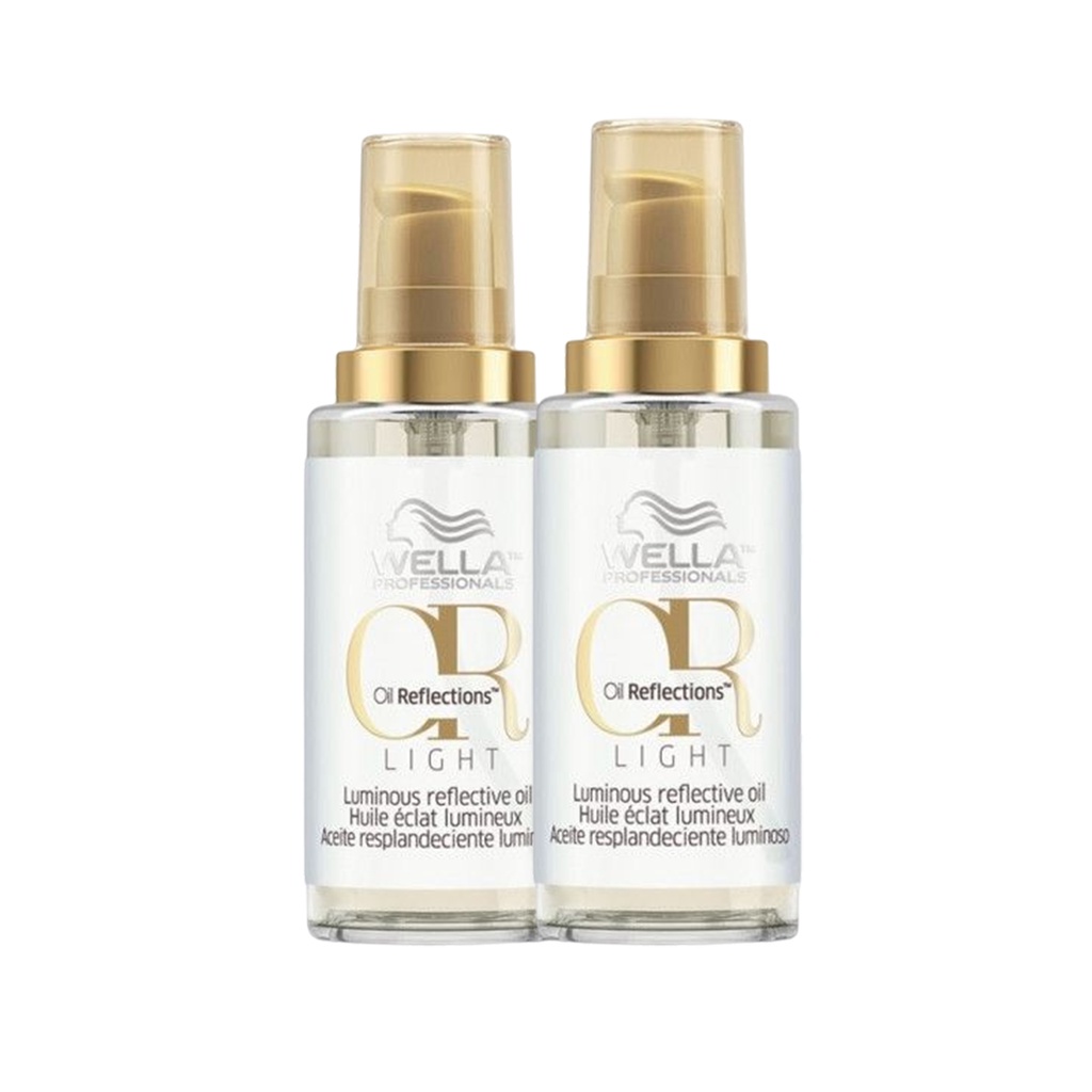 Kit 2 Óleos Capilar Oil Reflections Light 30ml - Wella - Beauty