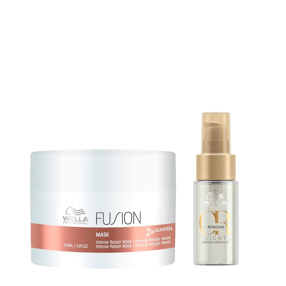 Kit Máscara Fusion 150ml e Oil Reflections 30ml - Wella Professionals em Oferta na Shopee