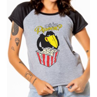 Camiseta Baby Look Você Disse Pipoca Jubileu Pica Pau