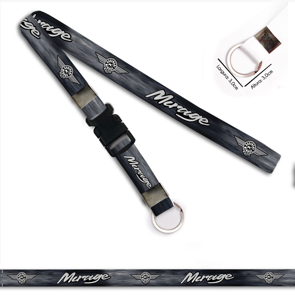 Cordão Chaveiro Moto Mirage 250 kasinski com Engate Rápido