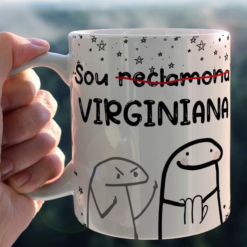 Imagem Caneca Flork Signo Divertida Personalizada Porcelana  Virgem- Virginiana