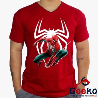 Camiseta Homem-Aranha 100% Algodão - Spiderman - Homem Aranha - Geeko