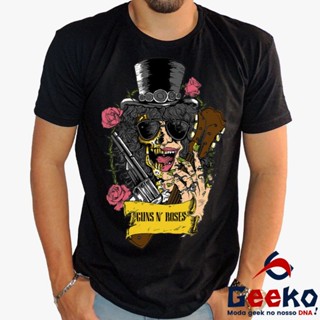 Camiseta Slash 100% Algodão - Diversas Cores - Guns N Roses - Rock - Geeko