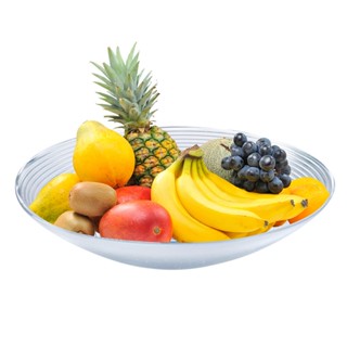 Fruteira Centro de Mesa de Vidro Espiral Rochester 28x28x7cm