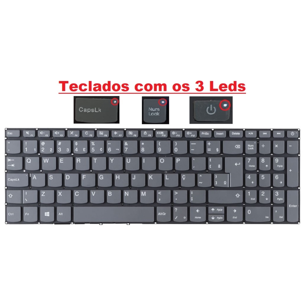 Teclado Para Notebook Lenovo Ideapad S145-15ikb