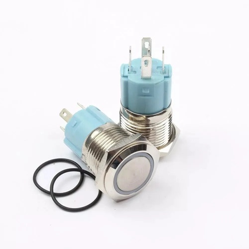 Botão Universal Pulso Buzina Led Bc 12v 24v (kit 03 Peças)